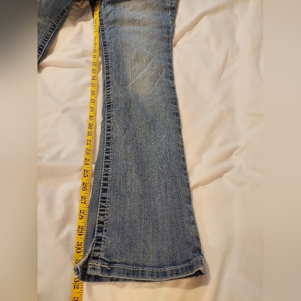 Ariat Light Blue Western Women's Midrise Straight Leg Jeans - 30R - Picture 8 of 10